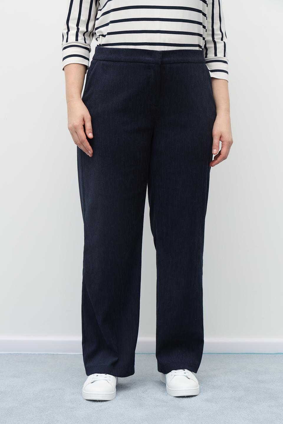 Брюки Frank Walder прямые, темно-синие