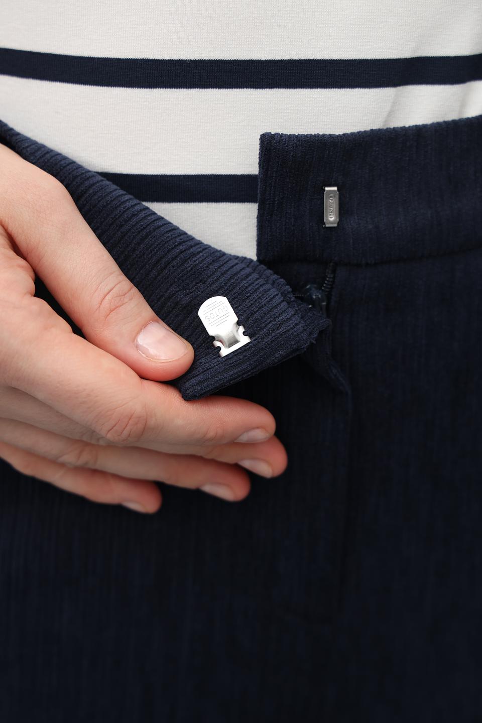 Брюки Frank Walder прямые, темно-синие