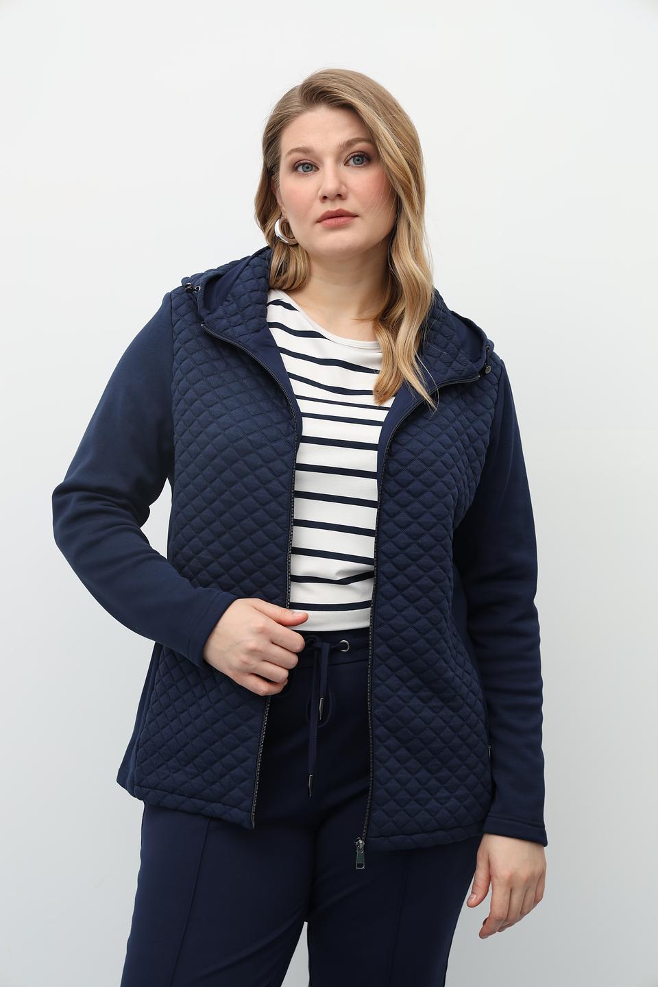 Жакет Olsen стеганый синий