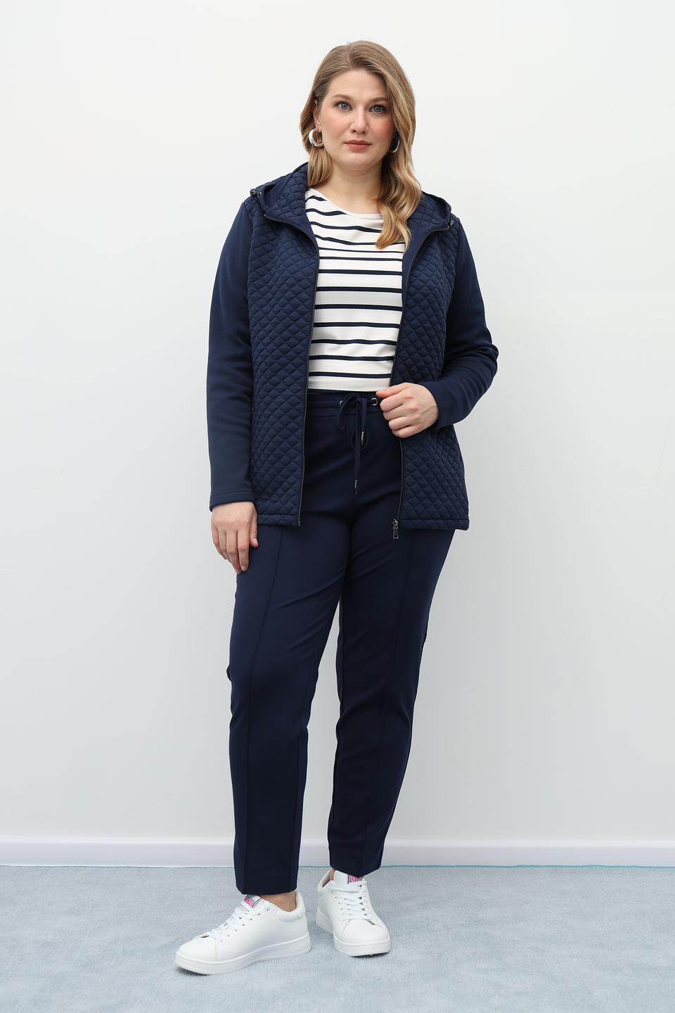 Жакет Olsen стеганый синий