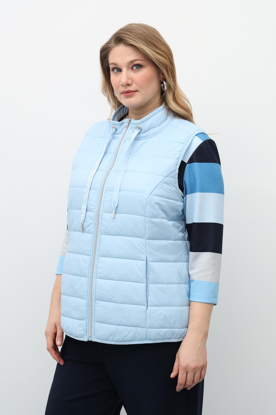 Жилет Via Appia стеганый голубой