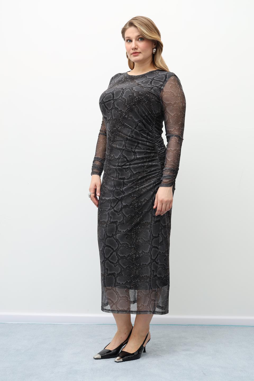 Платье Catnoir с принтом reptile