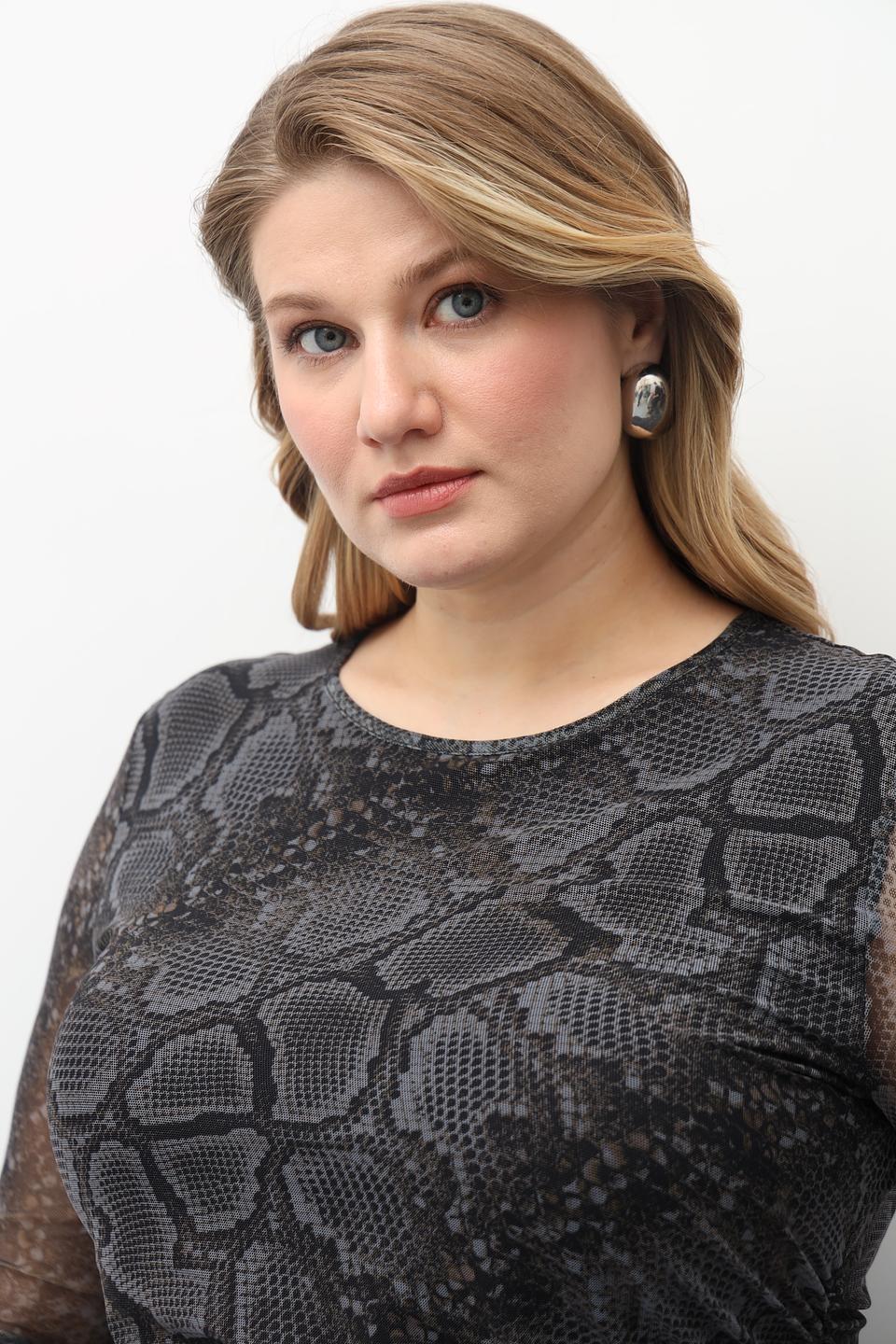 Платье Catnoir с принтом reptile