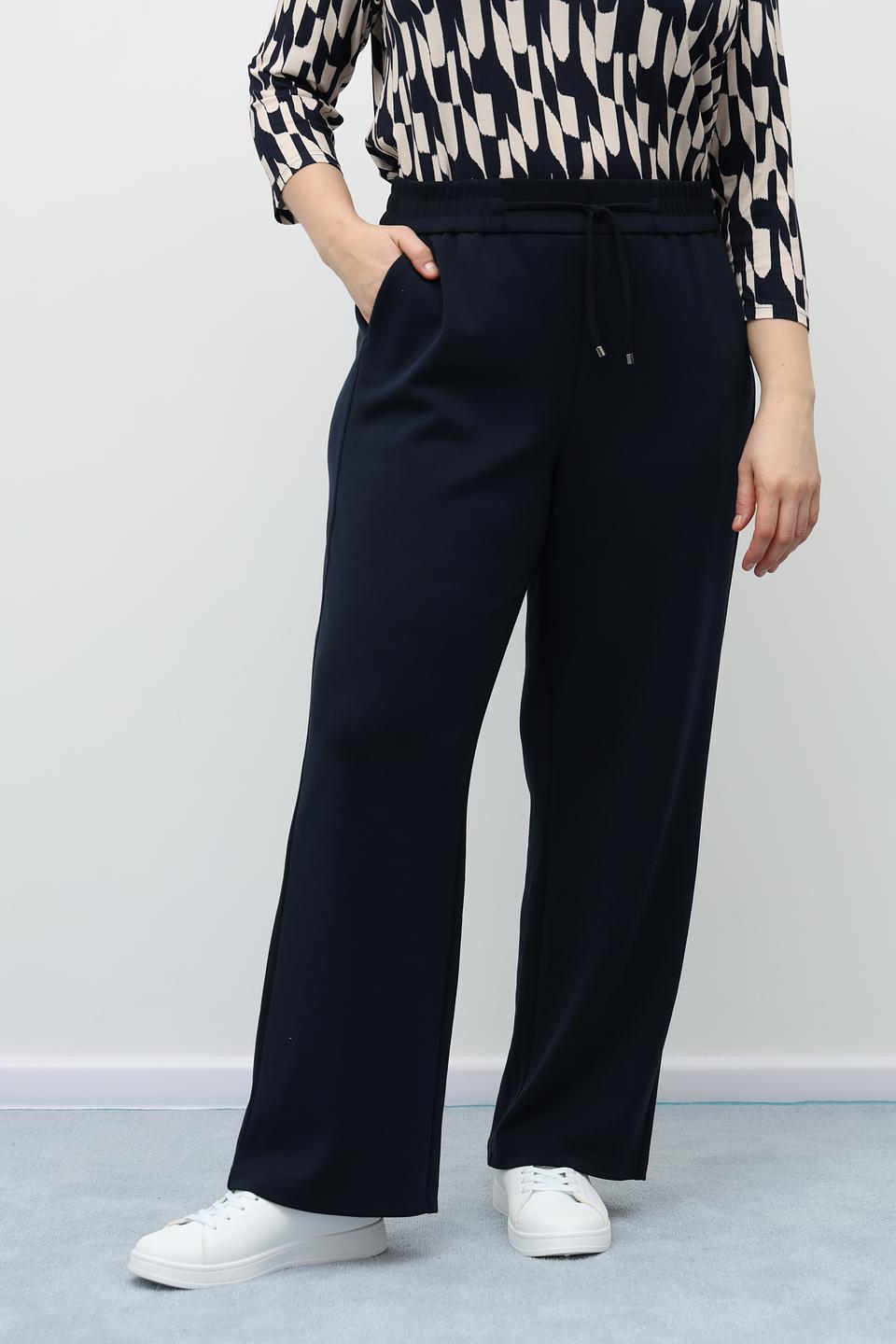 Брюки Frank Walder широкие темно-синие