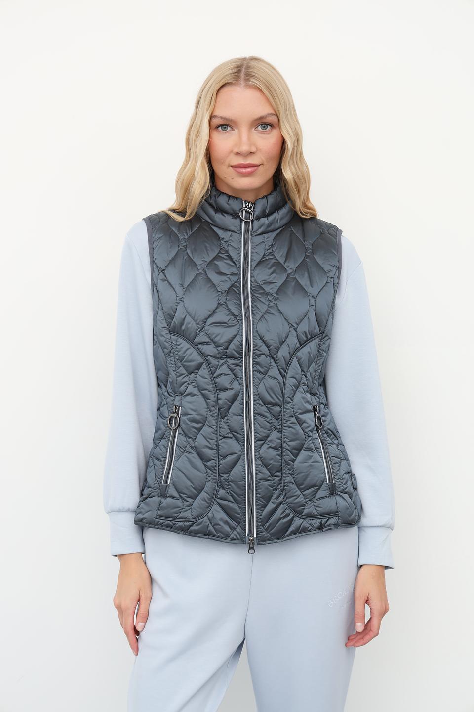 Жилет стеганый Betty Barclay серый