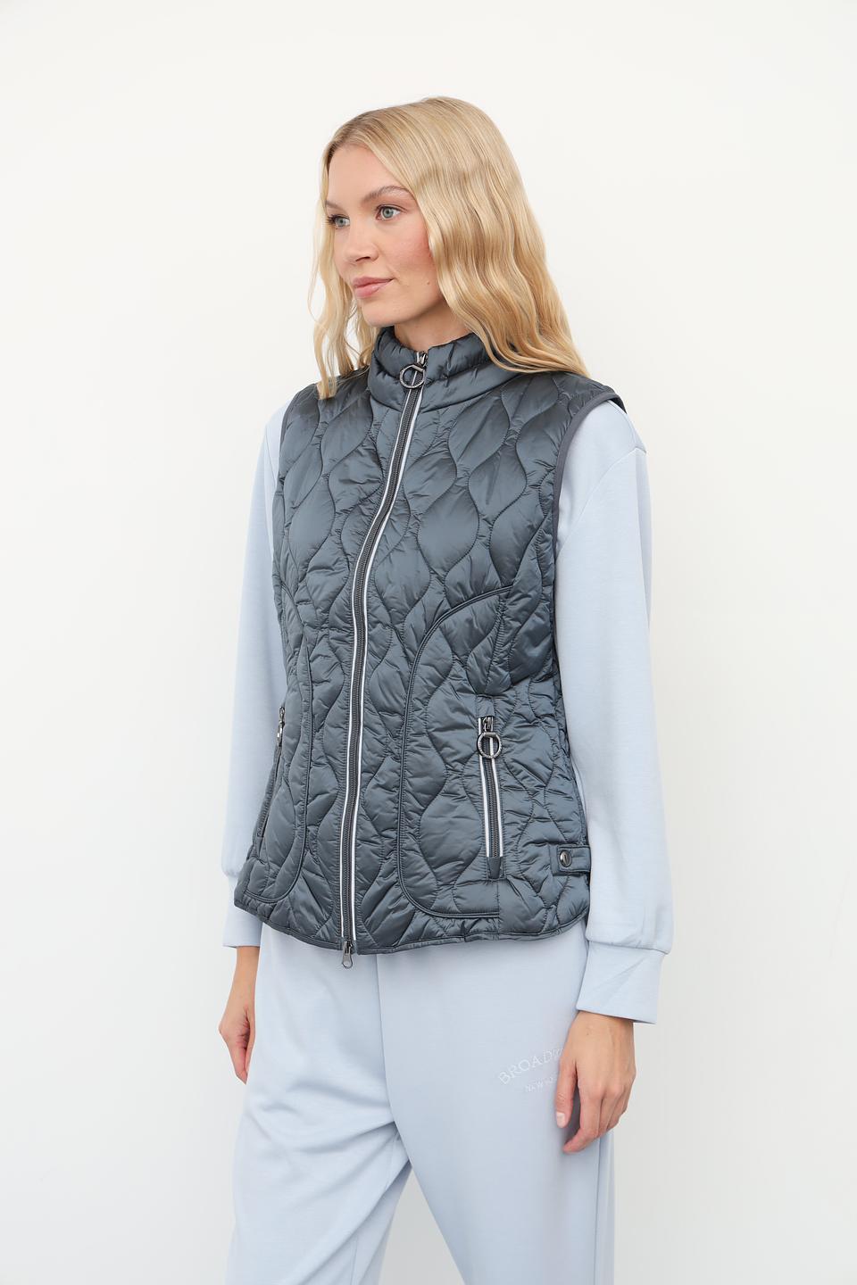 Жилет стеганый Betty Barclay серый
