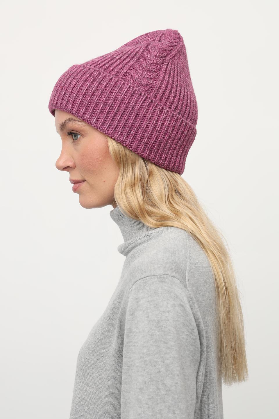 Шапка Julia Florenzi вязаная розовая