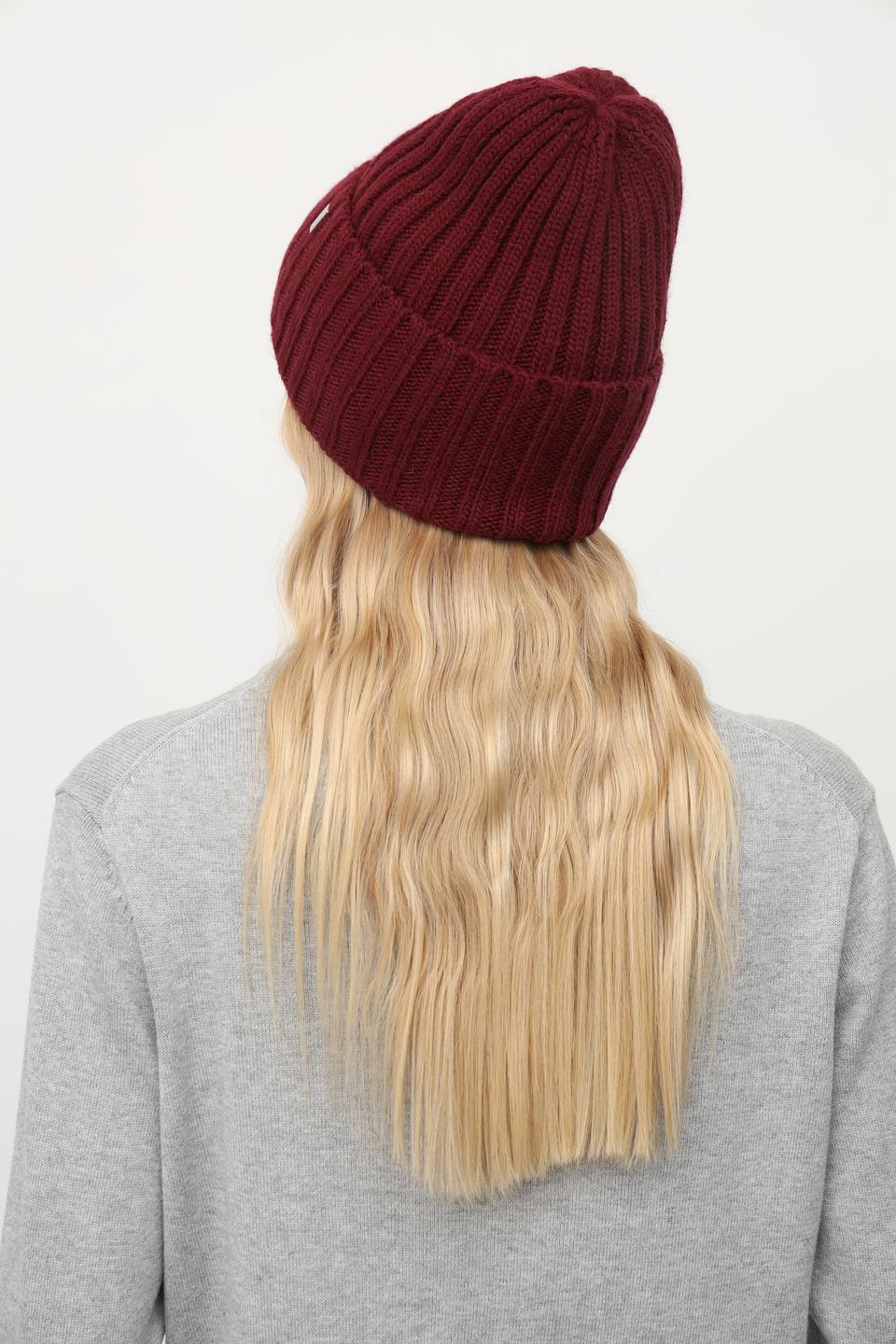 Шапка Julia Florenzi бордовая