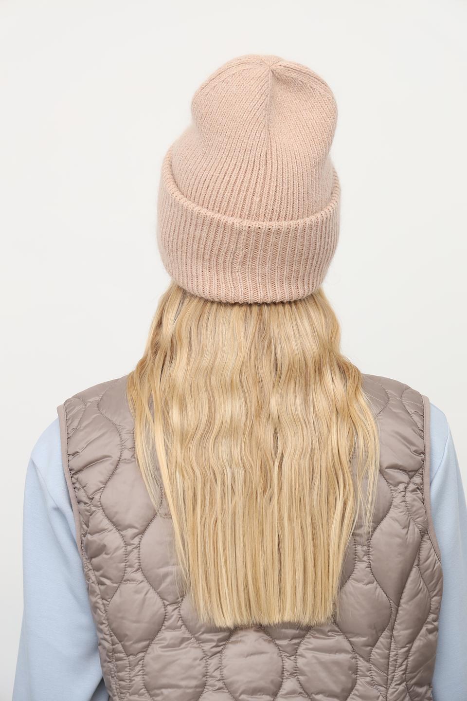 Шапка Julia Florenzi вязаная бежевая