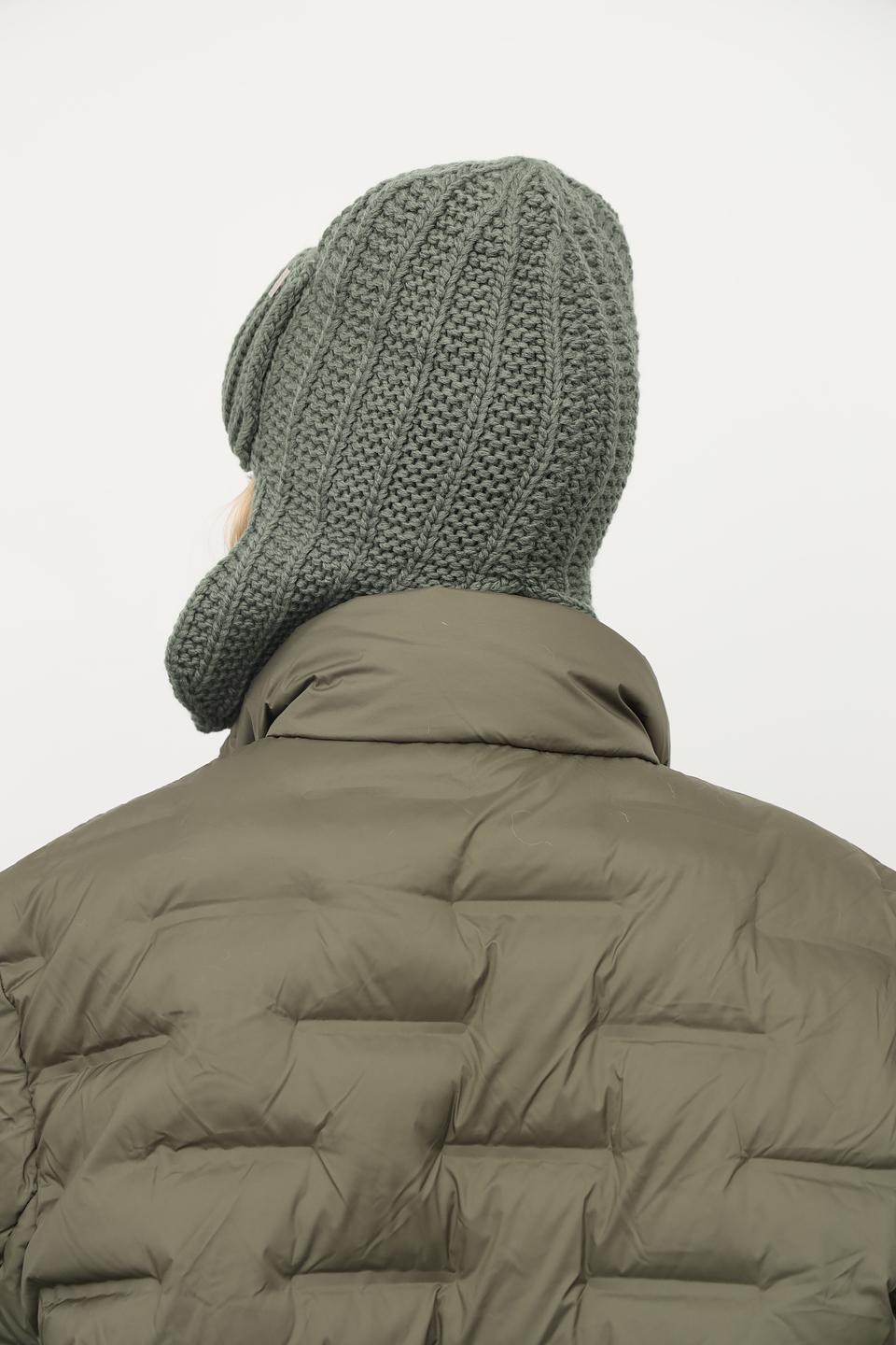 Шапка с ушами Julia Florenzi оливковая