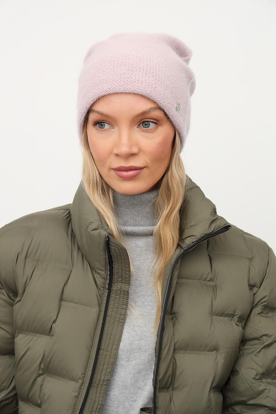 Шапка Julia Florenzi вязаная розовая