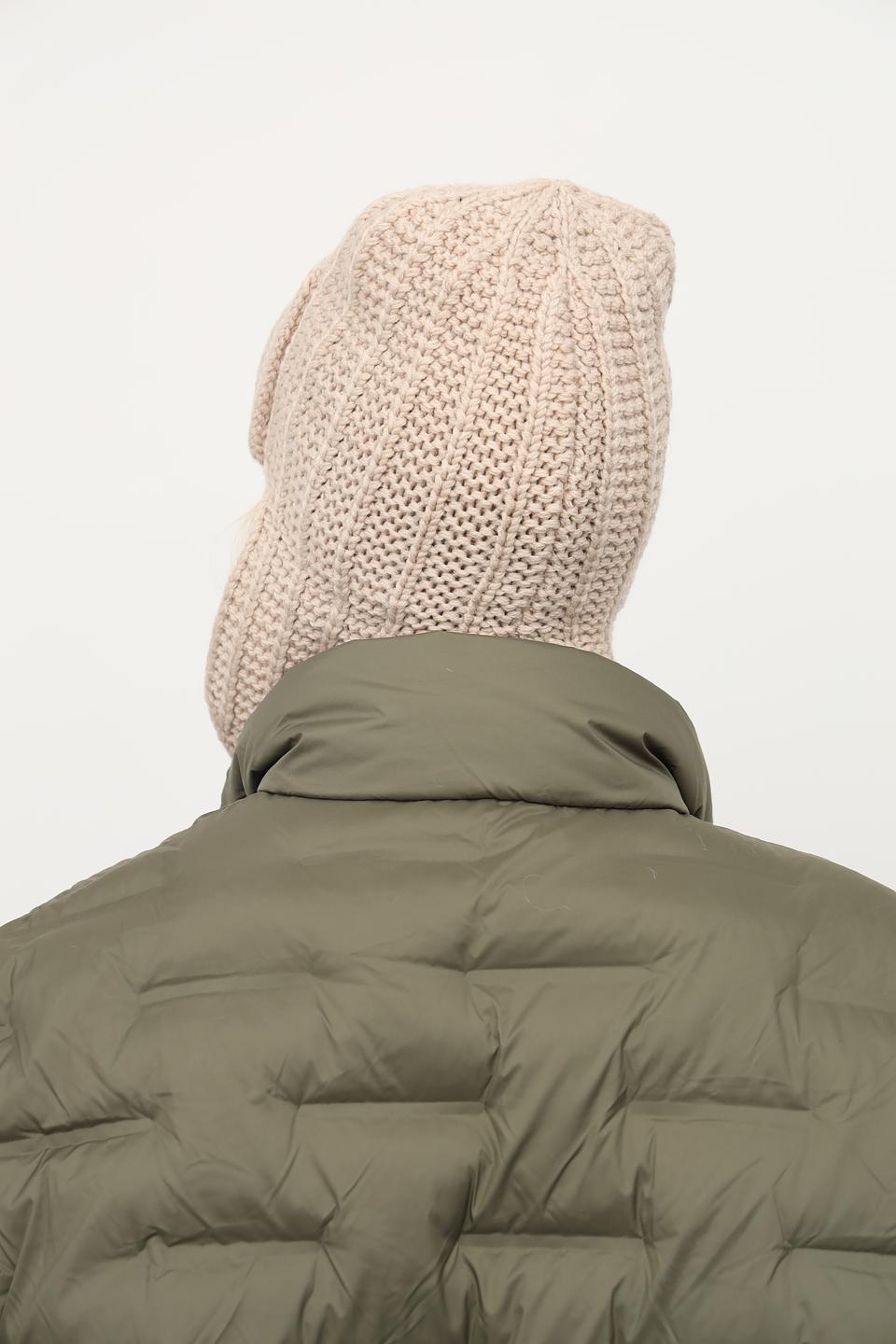 Шапка Julia Florenzi с ушами бежевая