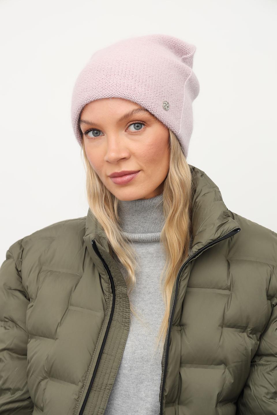 Шапка Julia Florenzi вязаная розовая