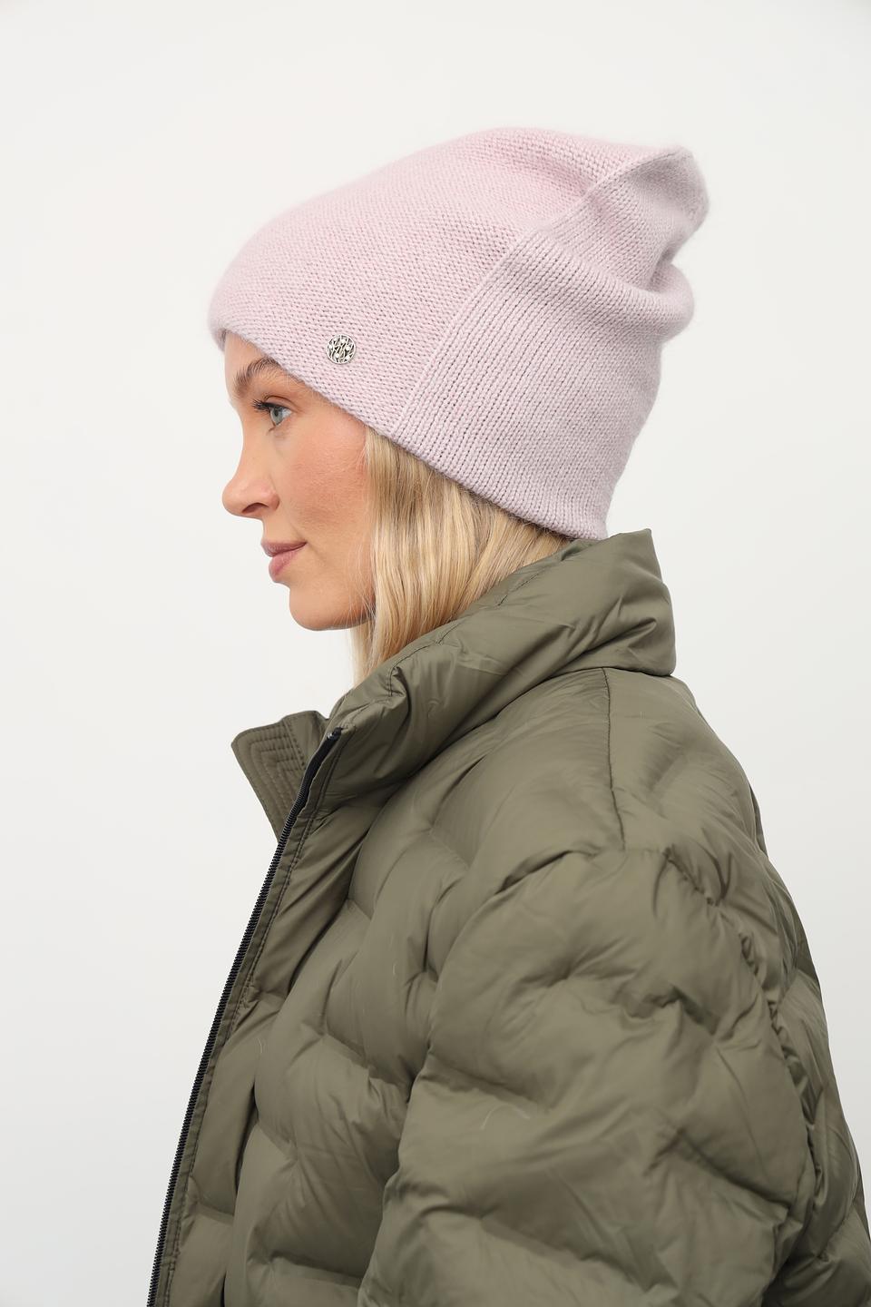 Шапка Julia Florenzi вязаная розовая