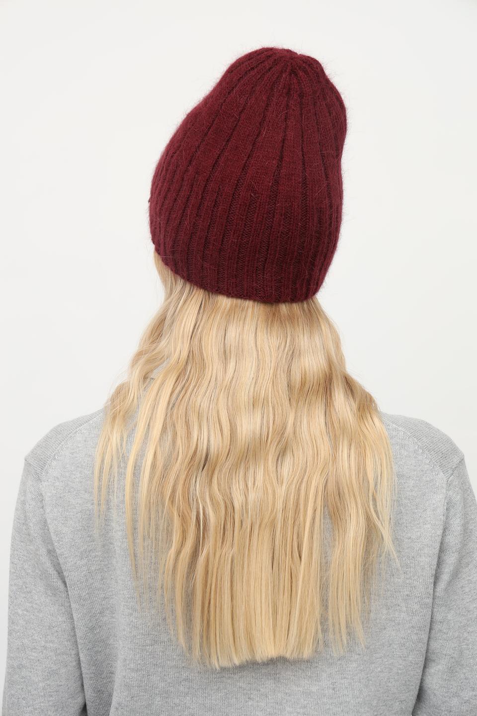 Шапка Julia Florenzi бордовая