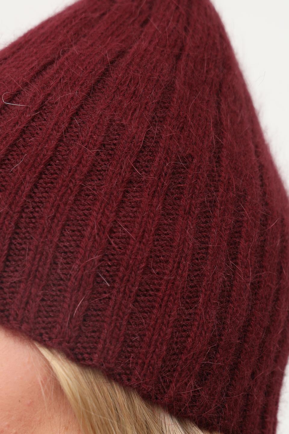 Шапка Julia Florenzi бордовая