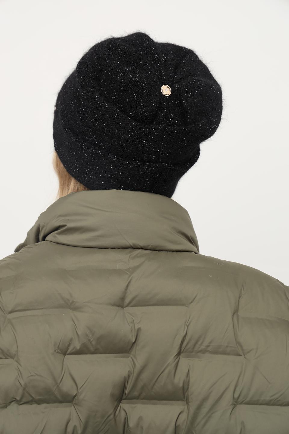 Шапка Julia Florenzi чёрная с блестками