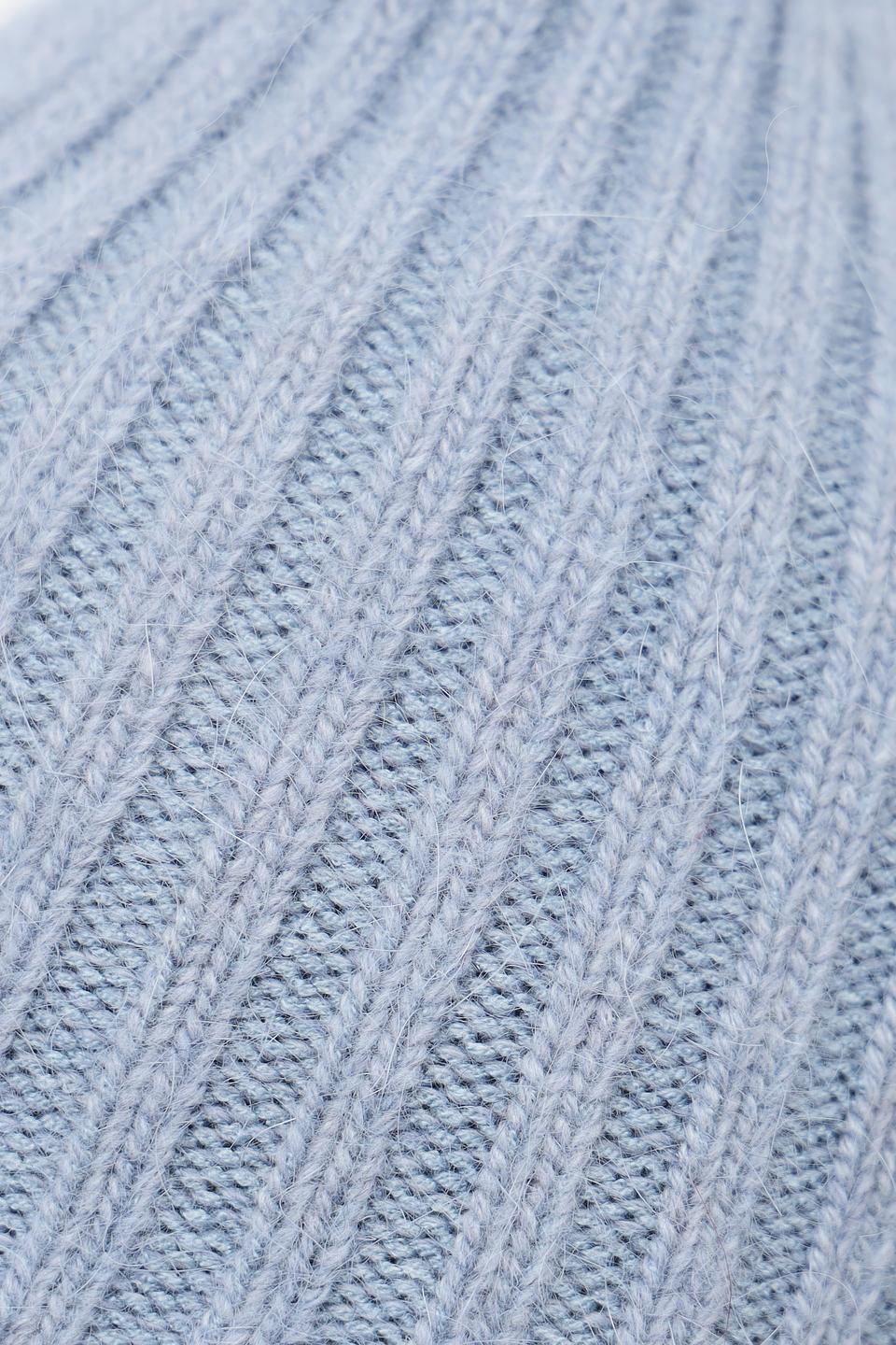 Шапка вязаная Julia Florenzi голубая