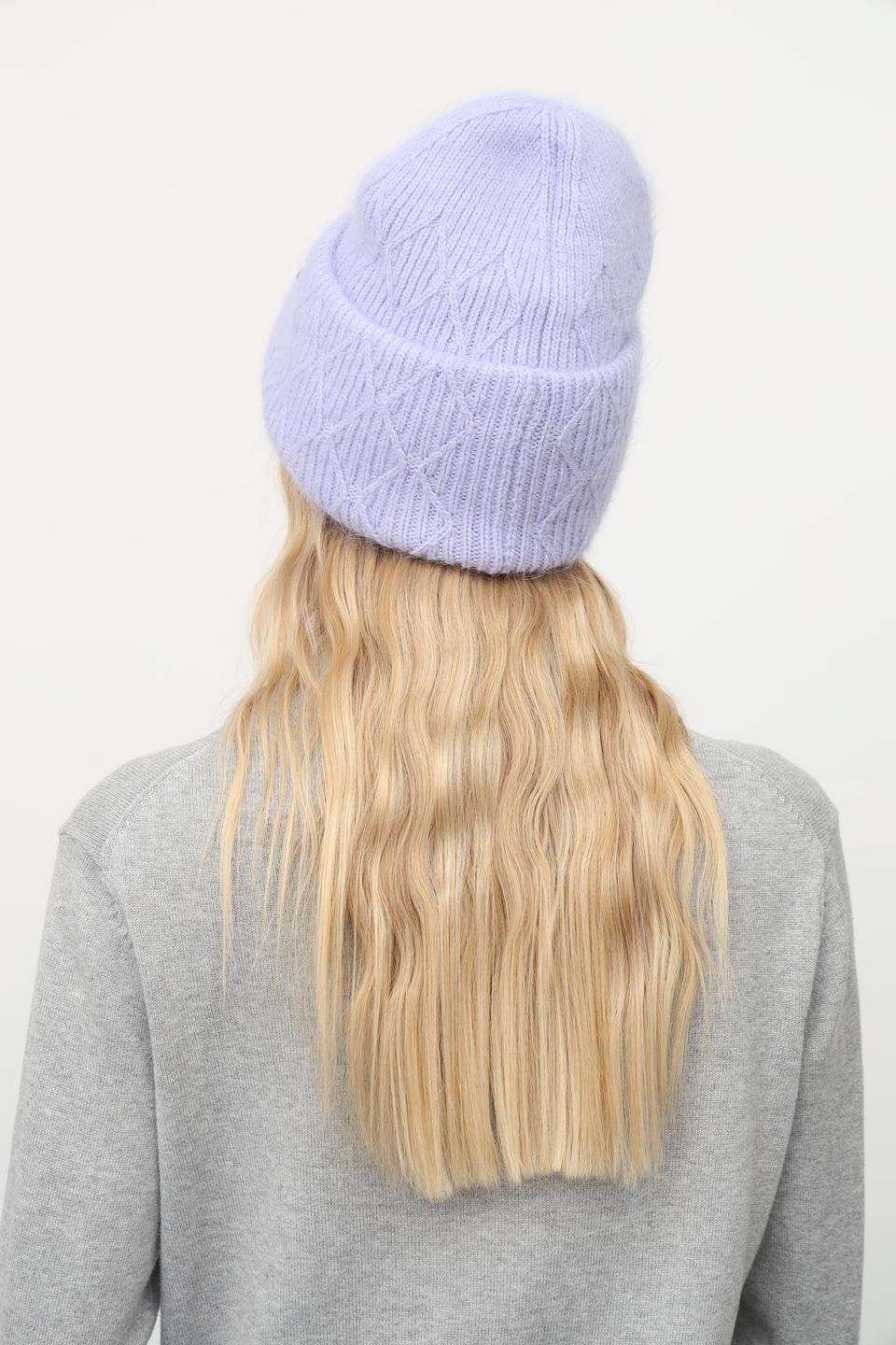 Шапка Julia Florenzi вязаная лавандовая