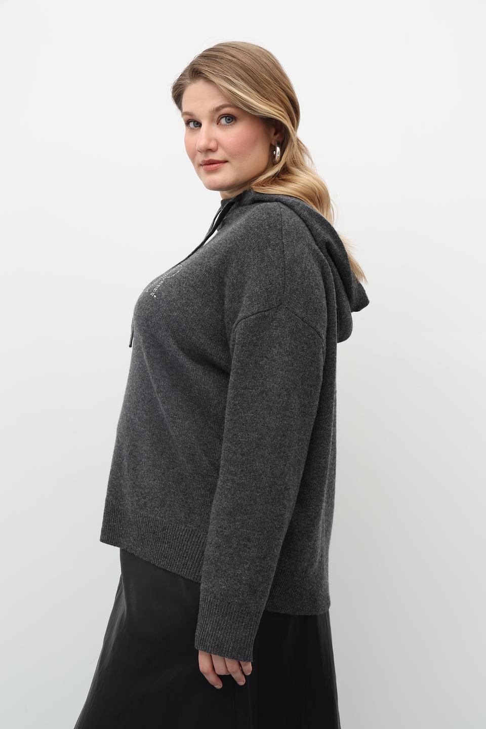 Пуловер с капюшоном Catnoir с логотипом