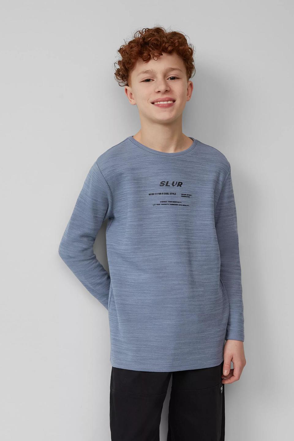 Футболка с длинным рукавом s.Oliver голубая