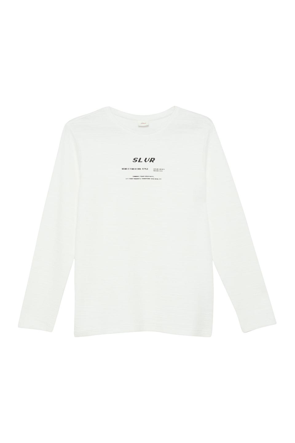 Детская футболка s.Oliver белая с принтом