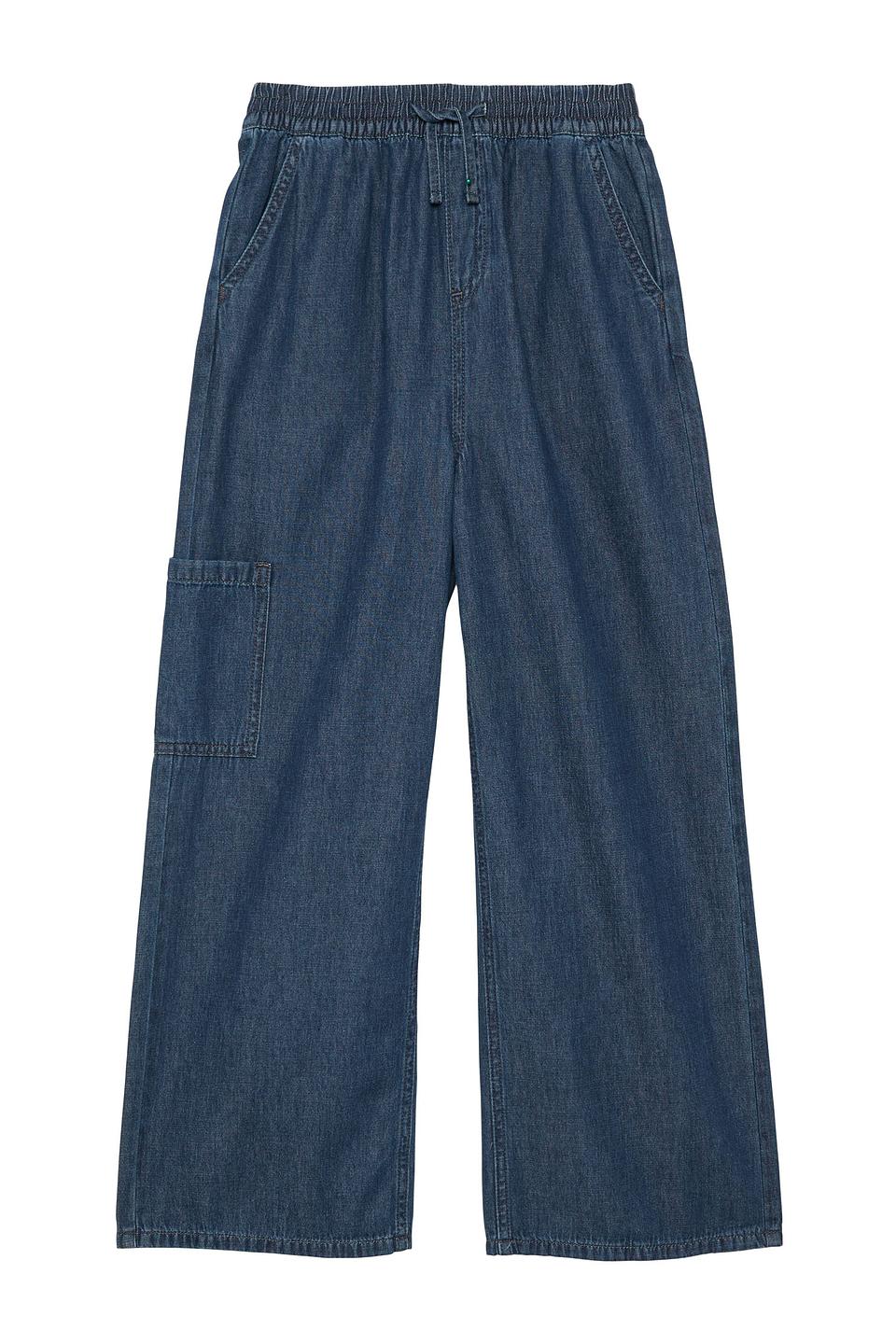 Джинсы s.Oliver дев. широкие синие