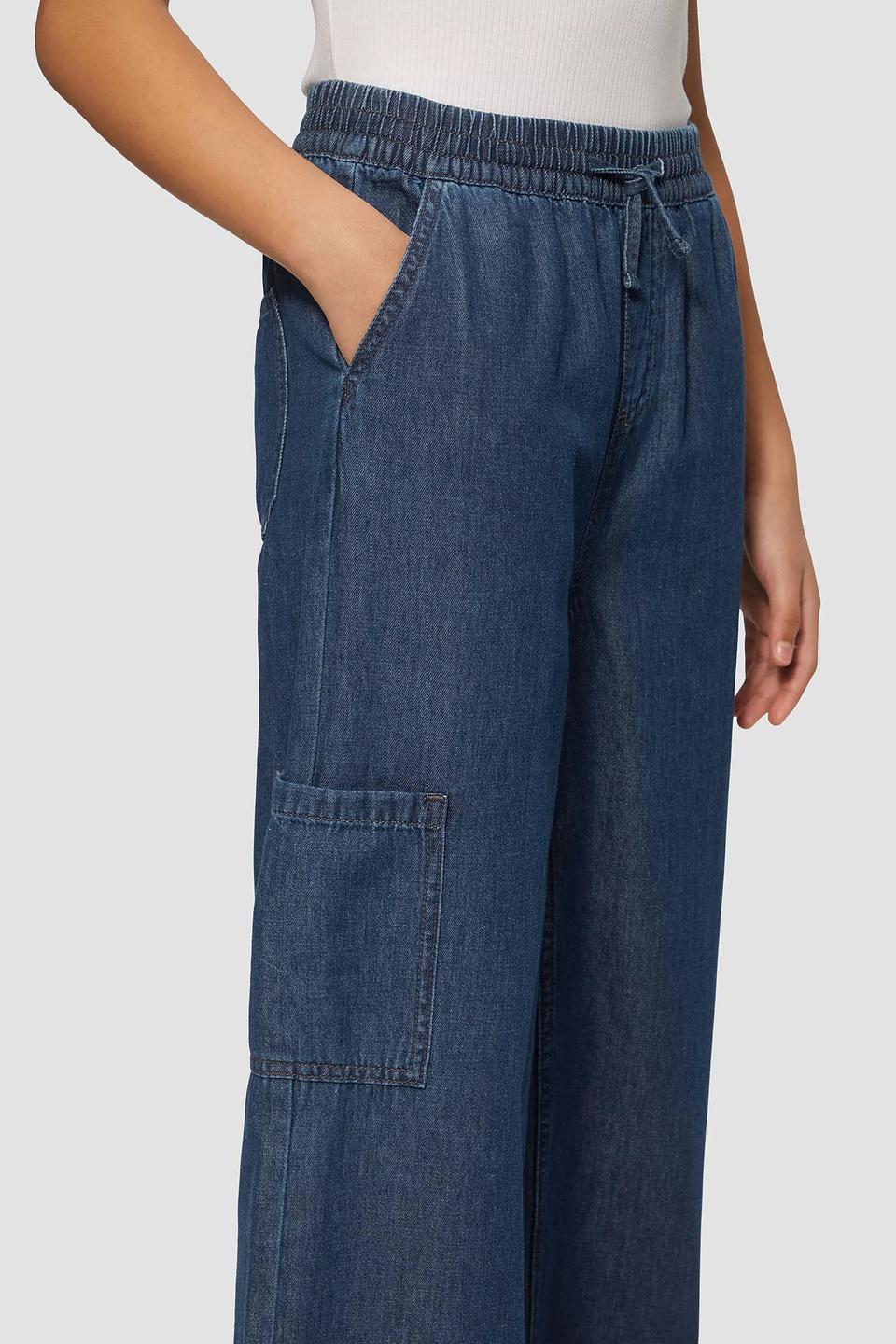 Джинсы s.Oliver дев. широкие синие