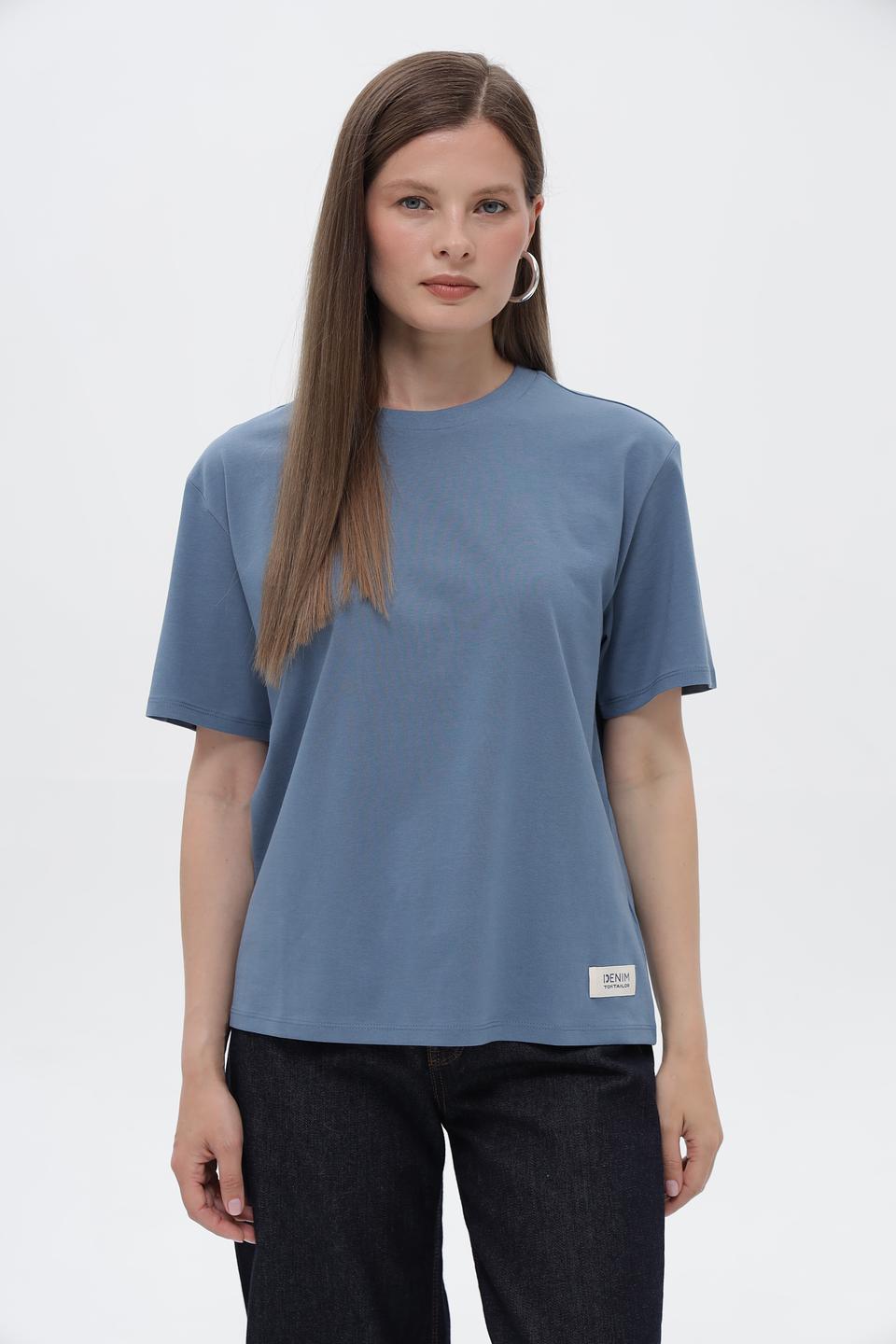 Футболка Tom Tailor denim голубая