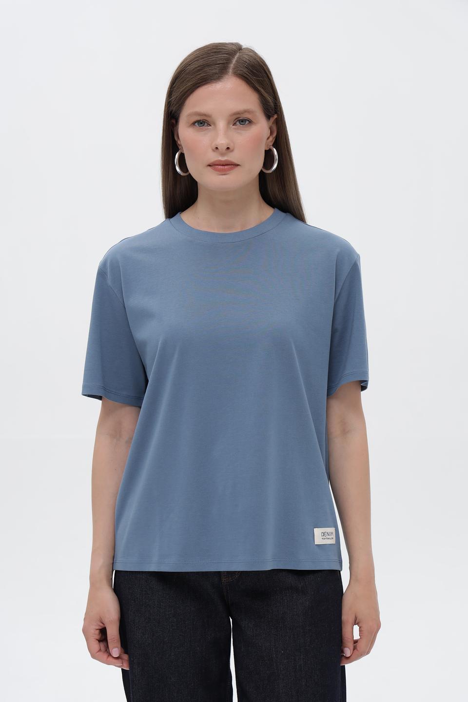 Футболка Tom Tailor denim голубая