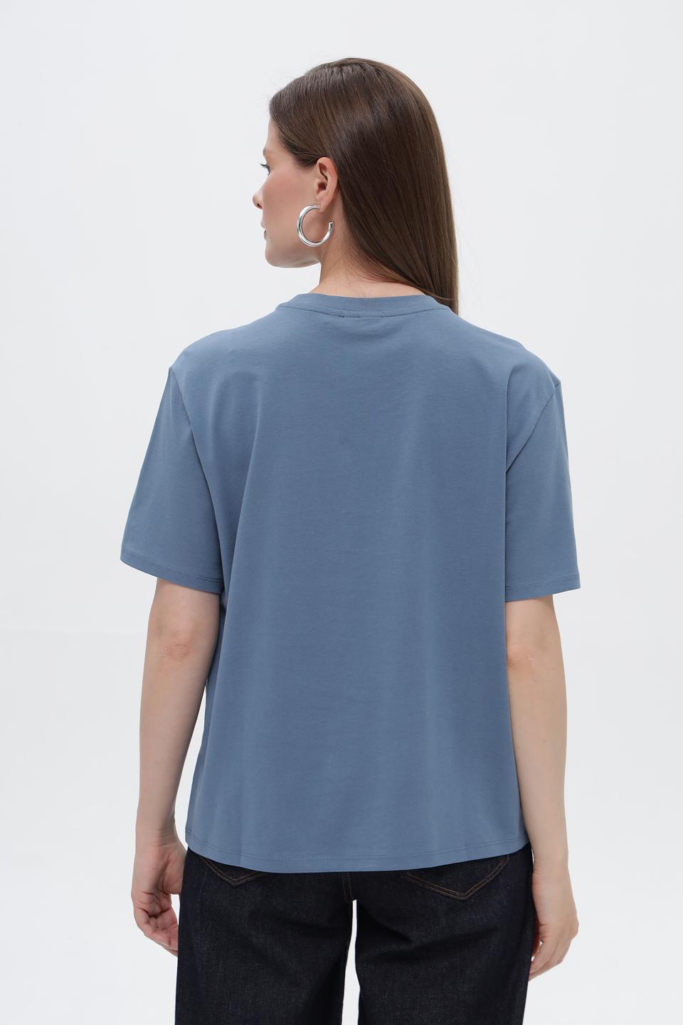 Футболка Tom Tailor denim голубая