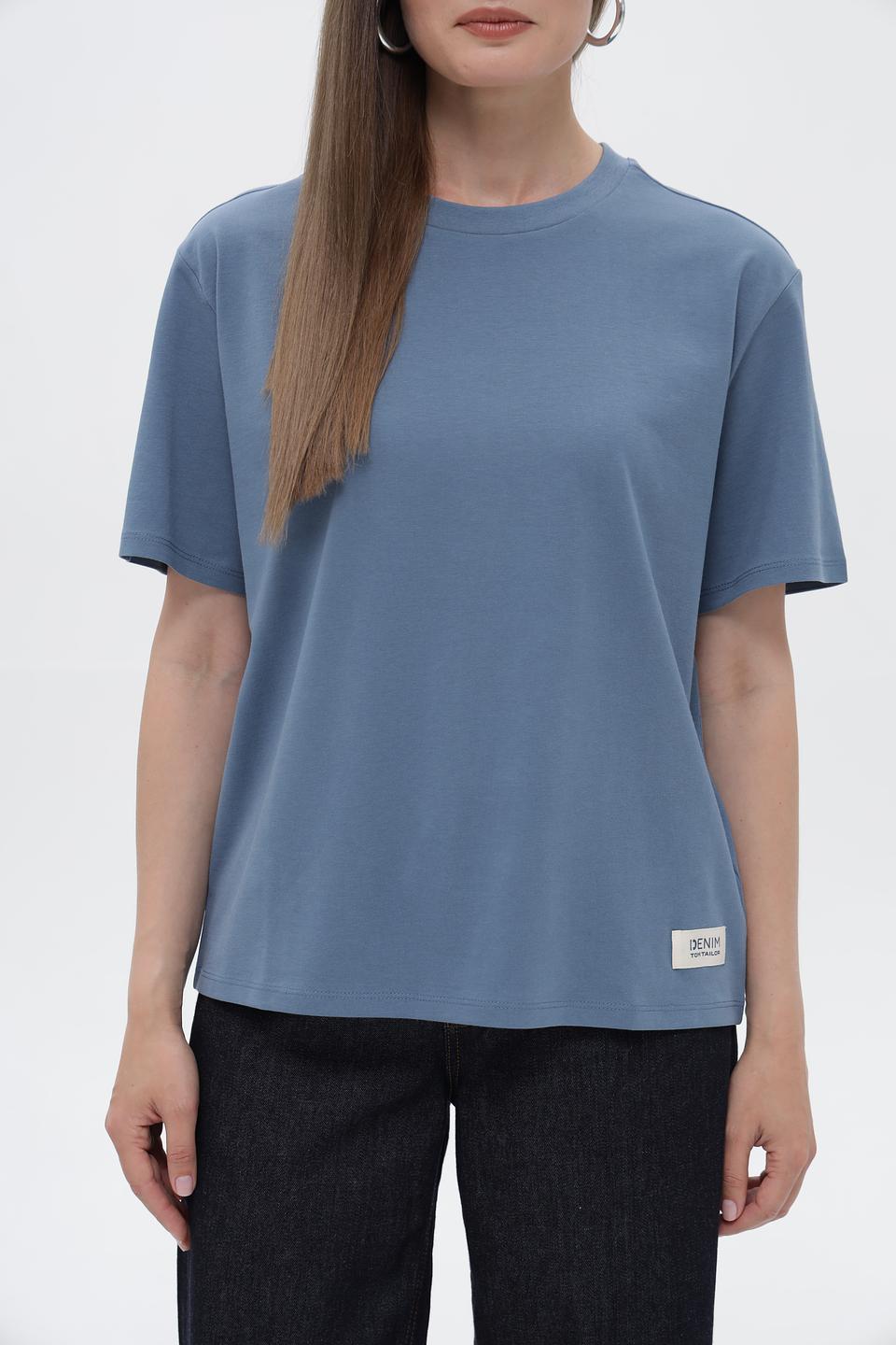Футболка Tom Tailor denim голубая