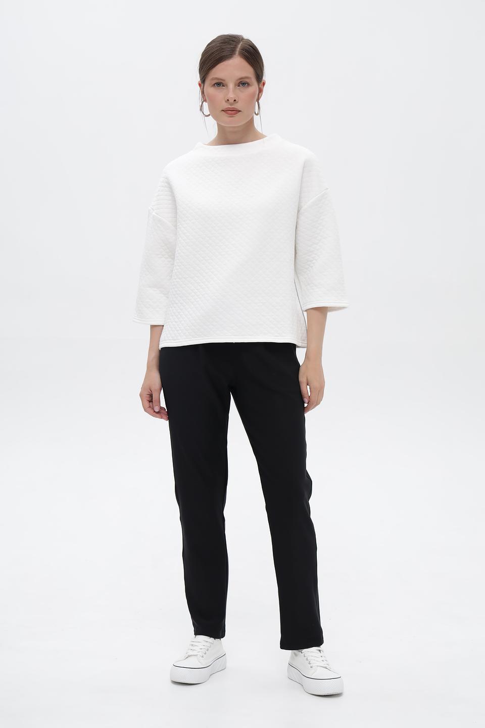 Пуловер Broadway стеганый белый