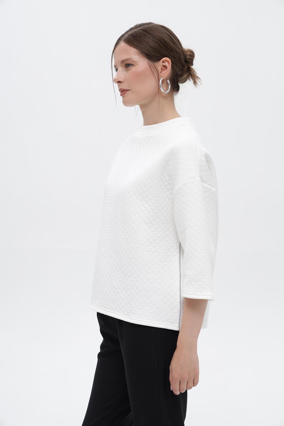 Пуловер Broadway стеганый белый