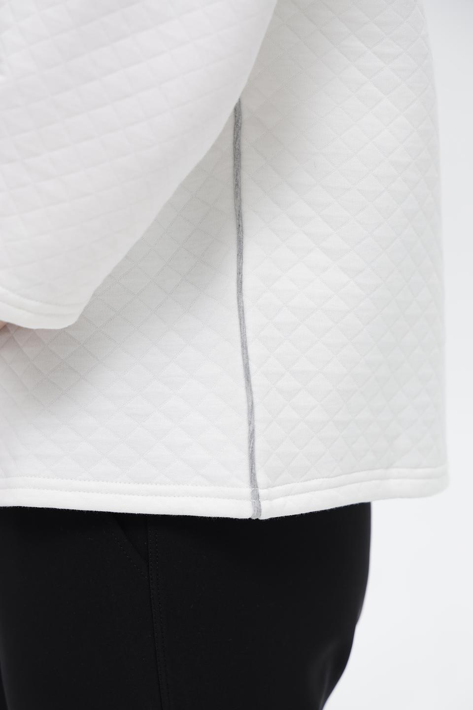 Пуловер Broadway стеганый белый