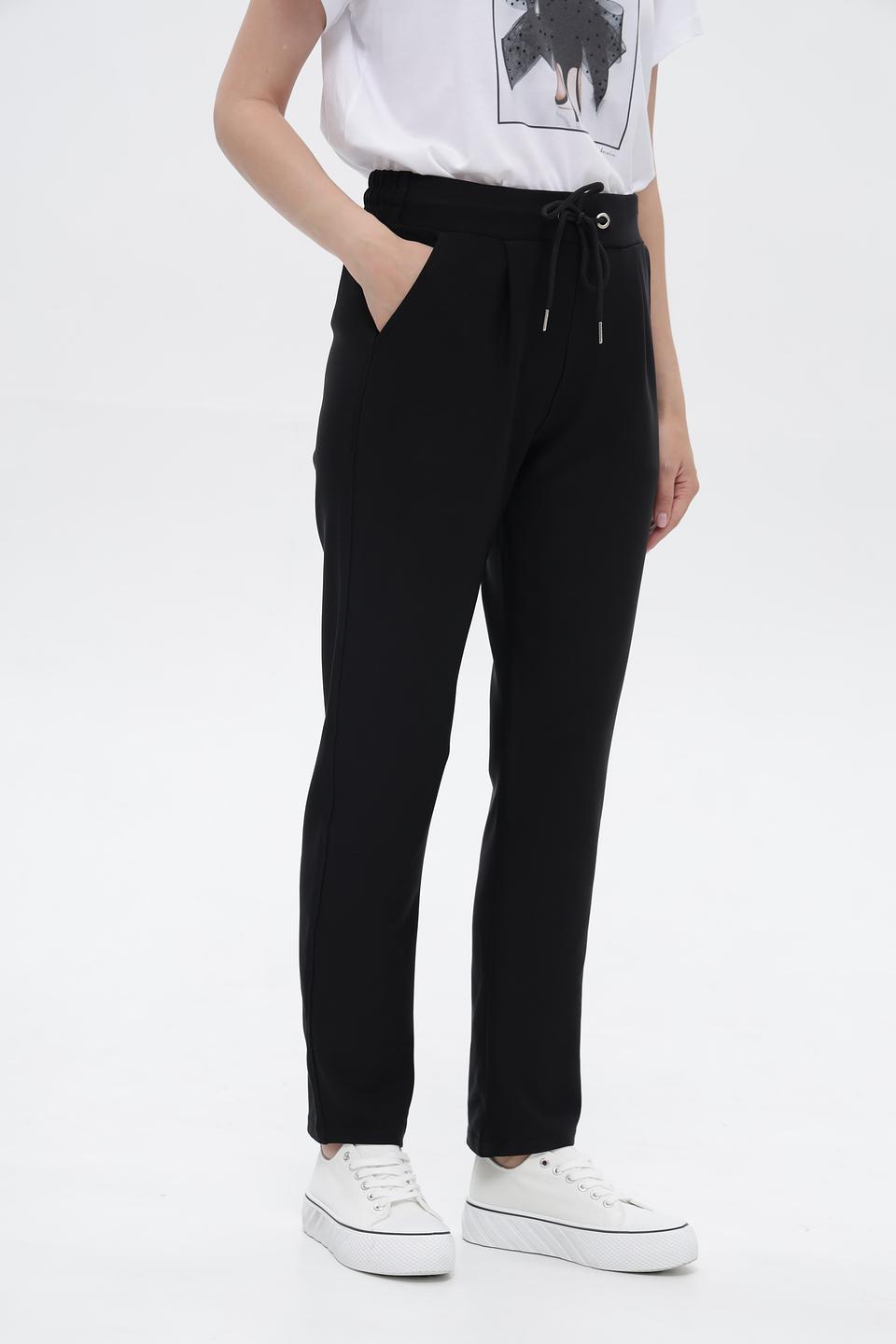 Брюки Broadway чёрные с поясом