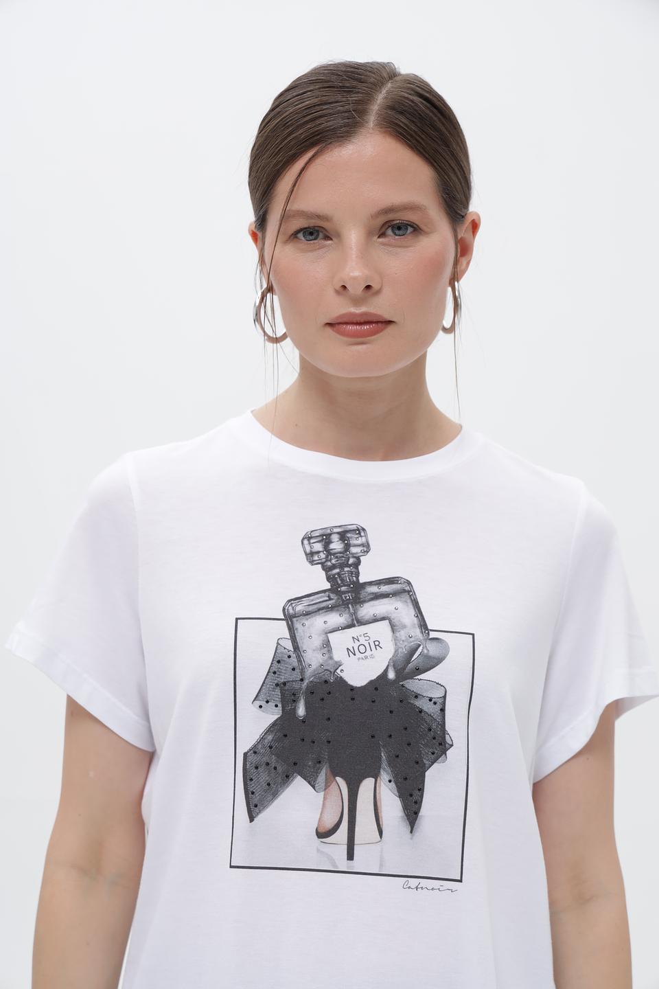 Футболка Catnoir с принтом "Парфюм"