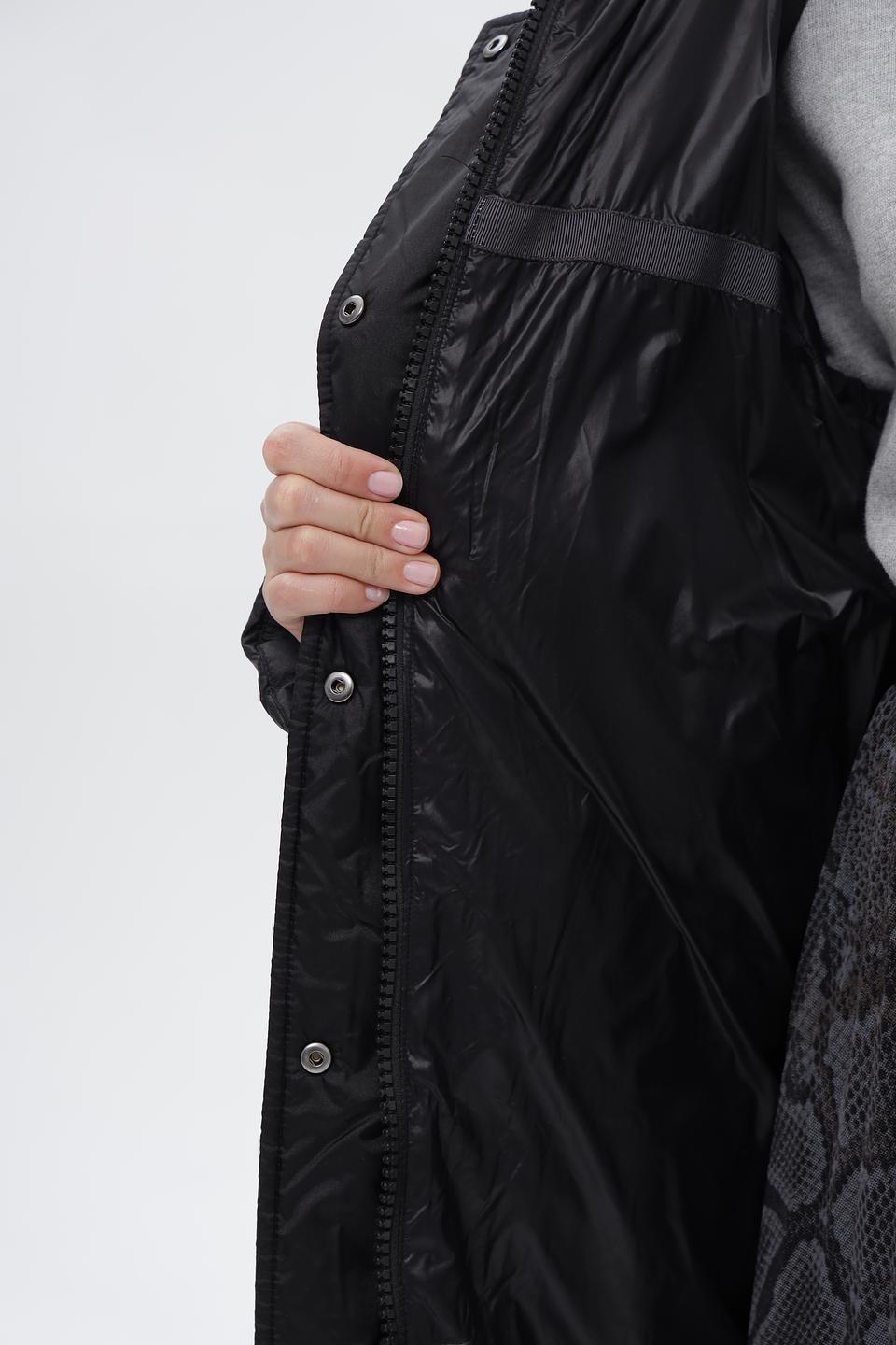 Пальто стеганое Luisa Cerano чёрное