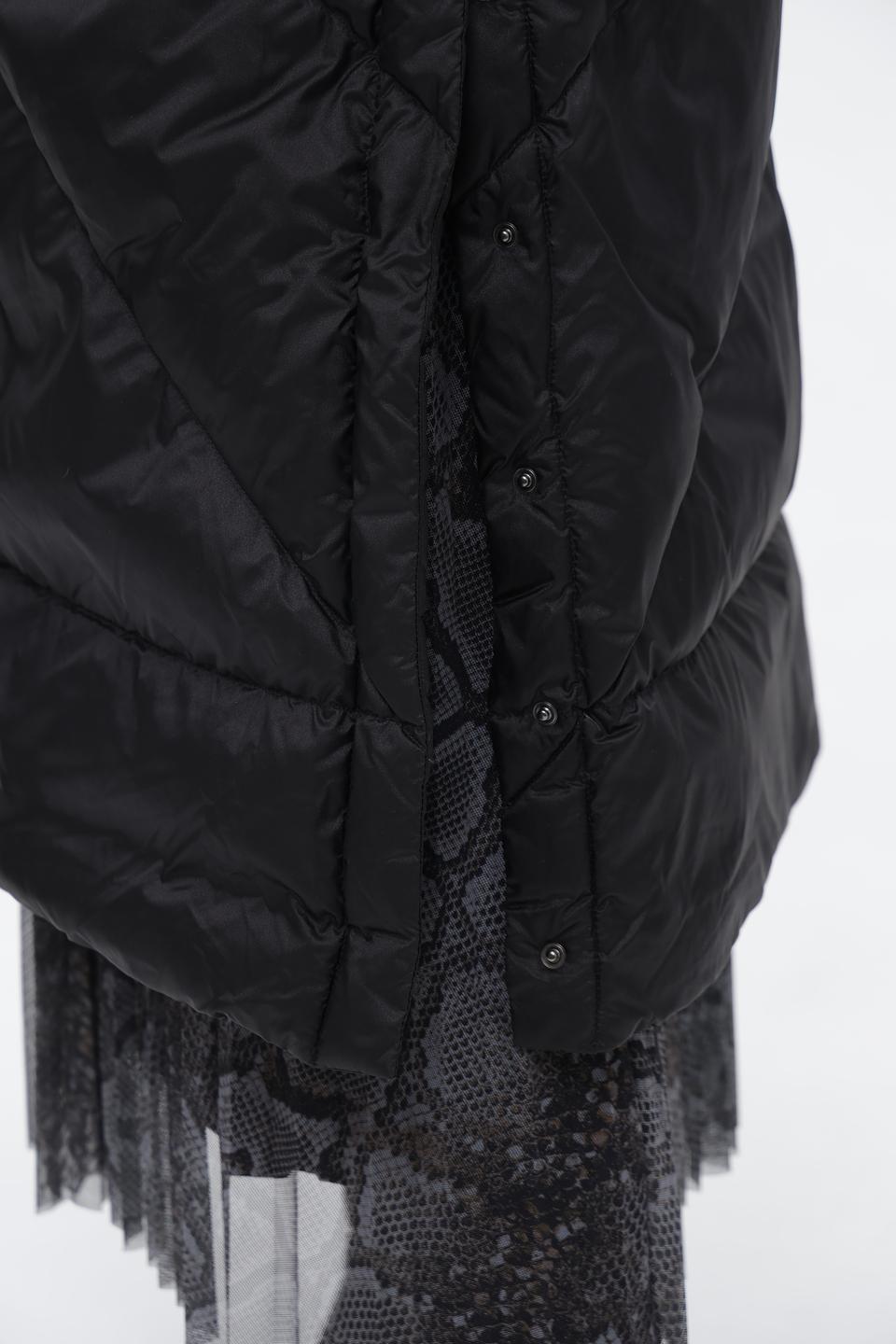 Пальто стеганое Luisa Cerano чёрное