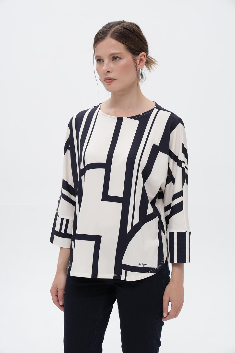 Блузка Miss Lagotte с геометрическим принтом