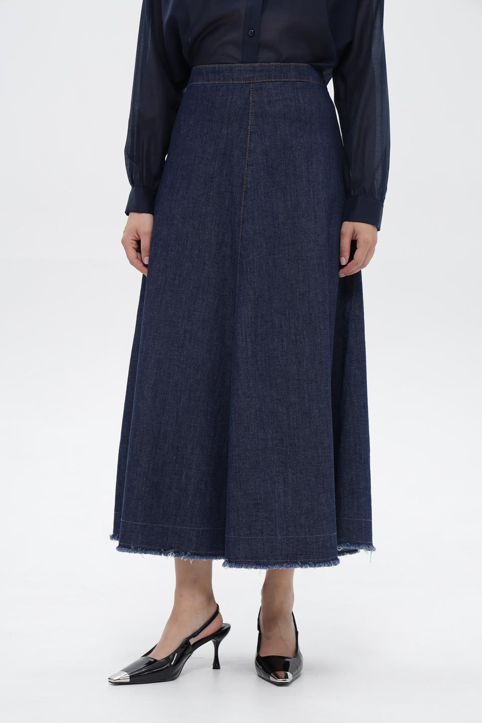 Юбка джинсовая Oui клеш