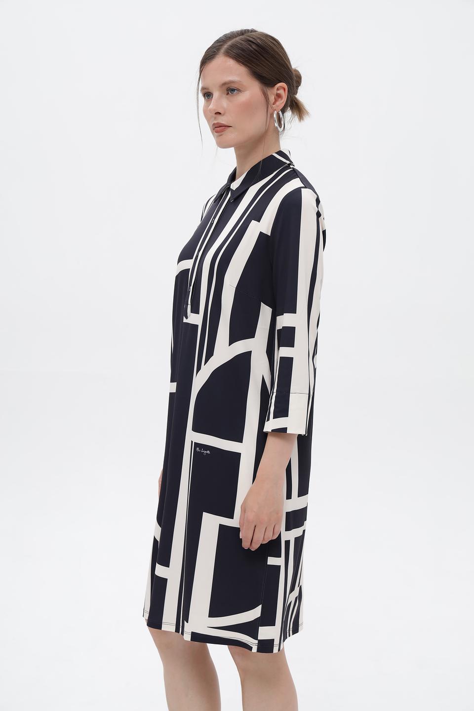 Платье Miss Lagotte геометричное