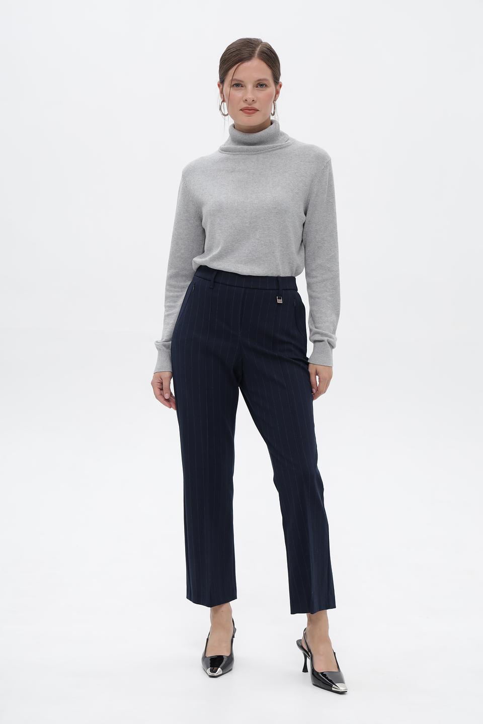 Брюки классические Bianca в полоску