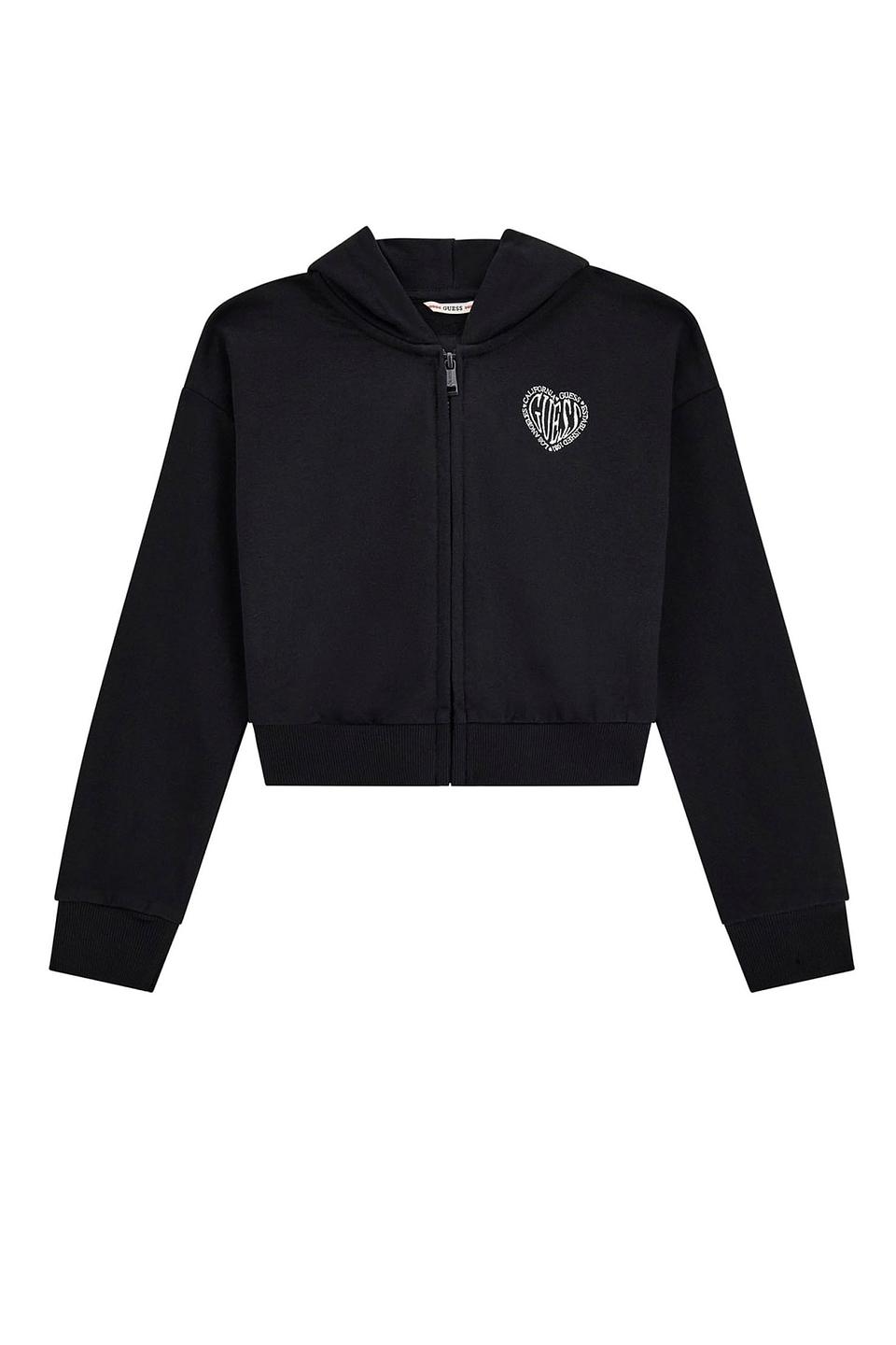 Толстовка Guess дев. с логотипом чёрная