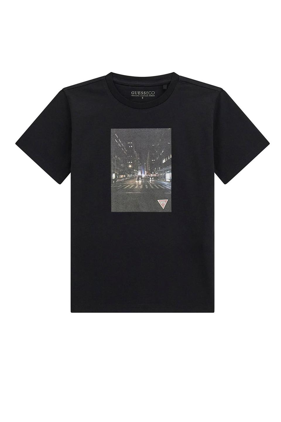 Футболка Guess с принтом чёрная