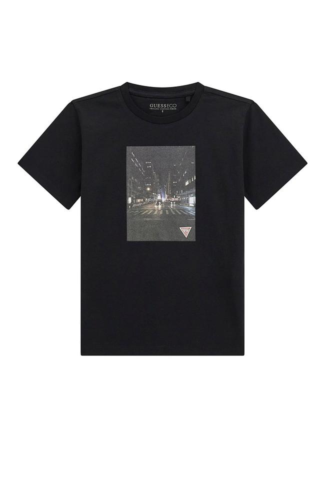 Футболка Guess с принтом чёрная