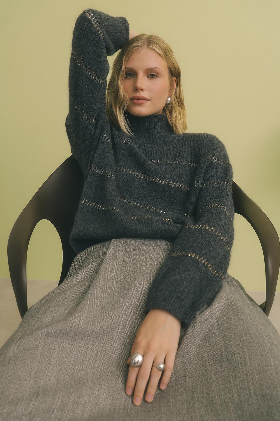 Пуловер Luisa Cerano с полосками