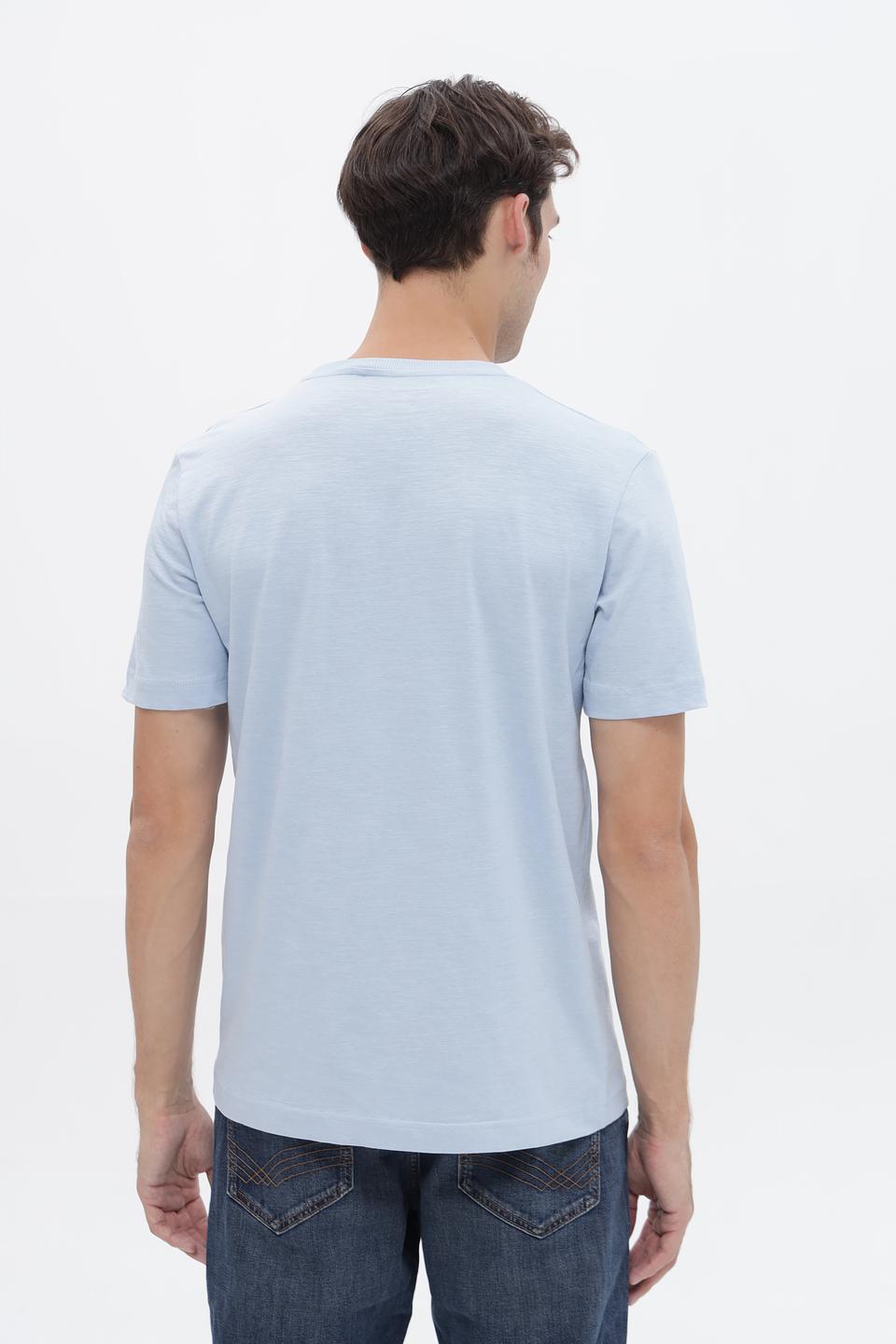 Футболка Tom Tailor с логотипом голубая