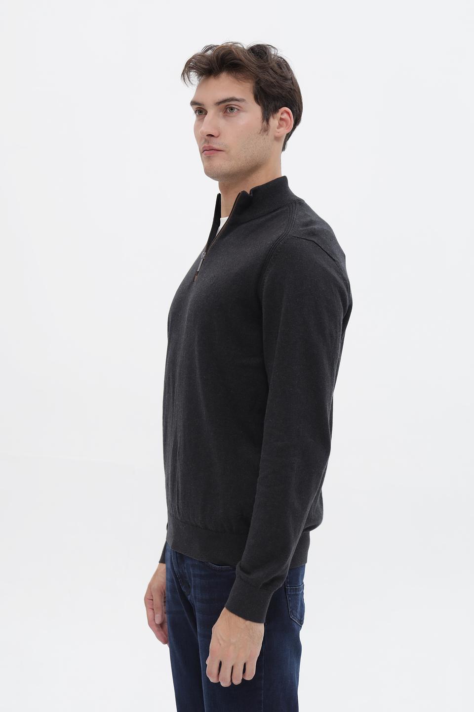 Джемпер Bugatti с молнией чёрный