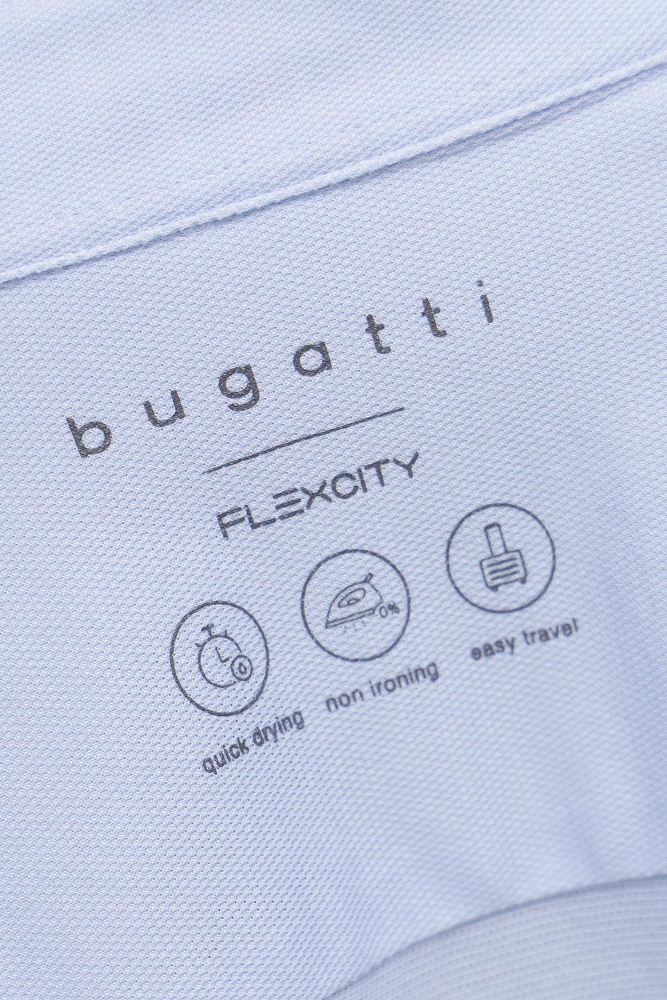 Рубашка Bugatti голубая приталенная